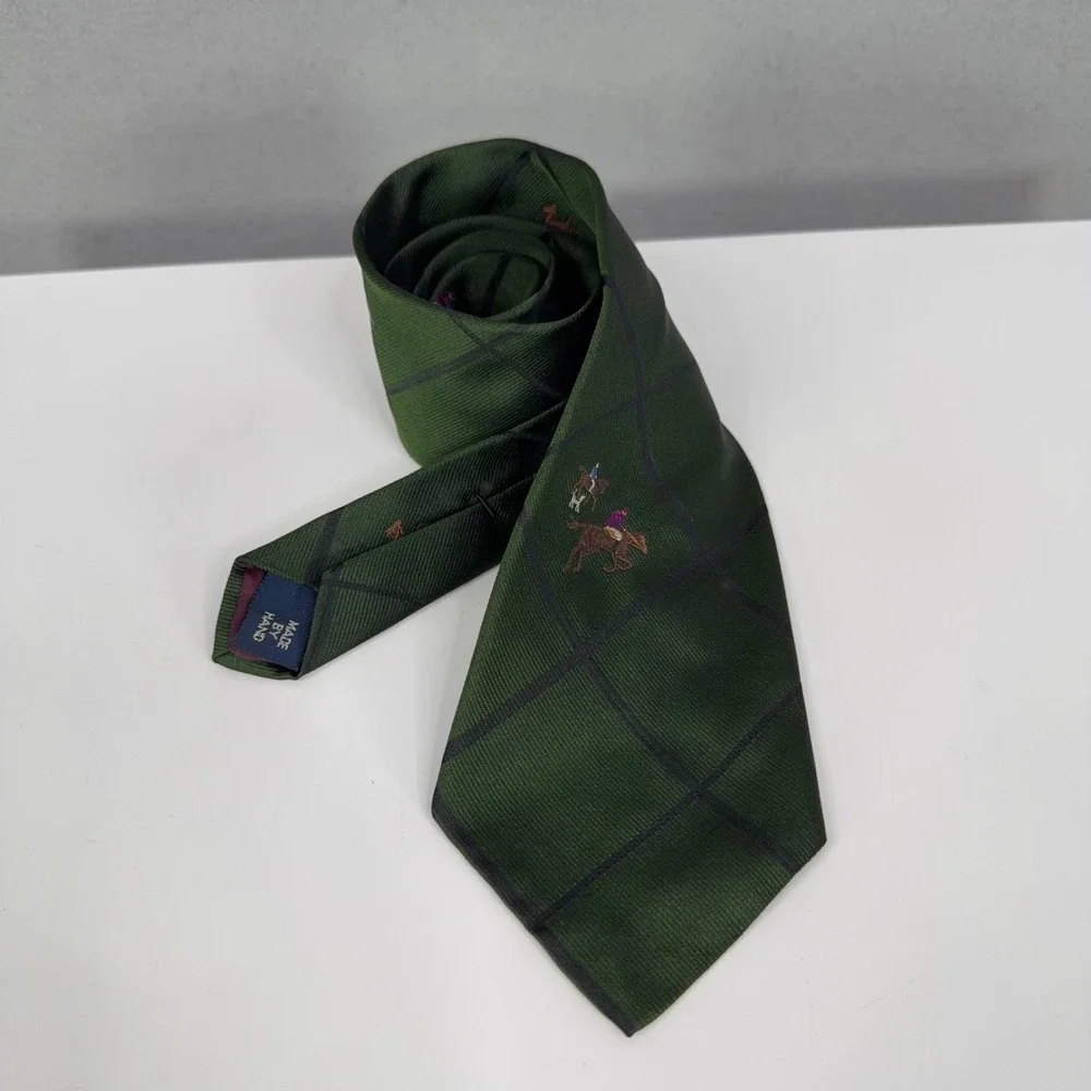 Polo Ralph Lauren Necktie Mens Mixed Equestrian Paisley Silk Lot 3 Handmade